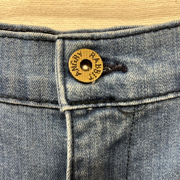 Angry Rabbit High Waisted Wide Leg Jeans Embroidered Rainbow - Picture 7 of 12